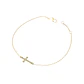 Pulsera de Oro 18kt Cruz Circon - Miniatura 1