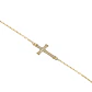 Pulsera de Oro 18kt Cruz Circon - Miniatura 2
