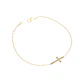 Pulsera de Oro 18kt Cruz Circon - Miniatura 3