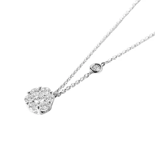 Collar Oro 18kt Diamantes 53 Pts G/SI Corte Brillante