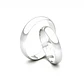 Par de Argollas Oro Blanco 18kt Modelo Inglés Rodas 3,5mm - Miniatura 2