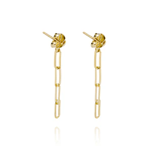 Aros de Oro 18kt Colgante con 4 Eslabones
