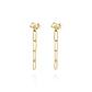 Aros de Oro 18kt Colgante con 4 Eslabones - Miniatura 3