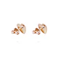 Aros Oro Miel 18kt Corazón Grande - Miniatura 3