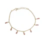 Pulsera Plata Esterlina 925 Rosa Francia Revestido Oro 18kt - Miniatura 1
