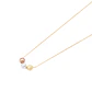 Collar Oro Amarillo 18kt 3 Bolitas Tricolor - Miniatura 1