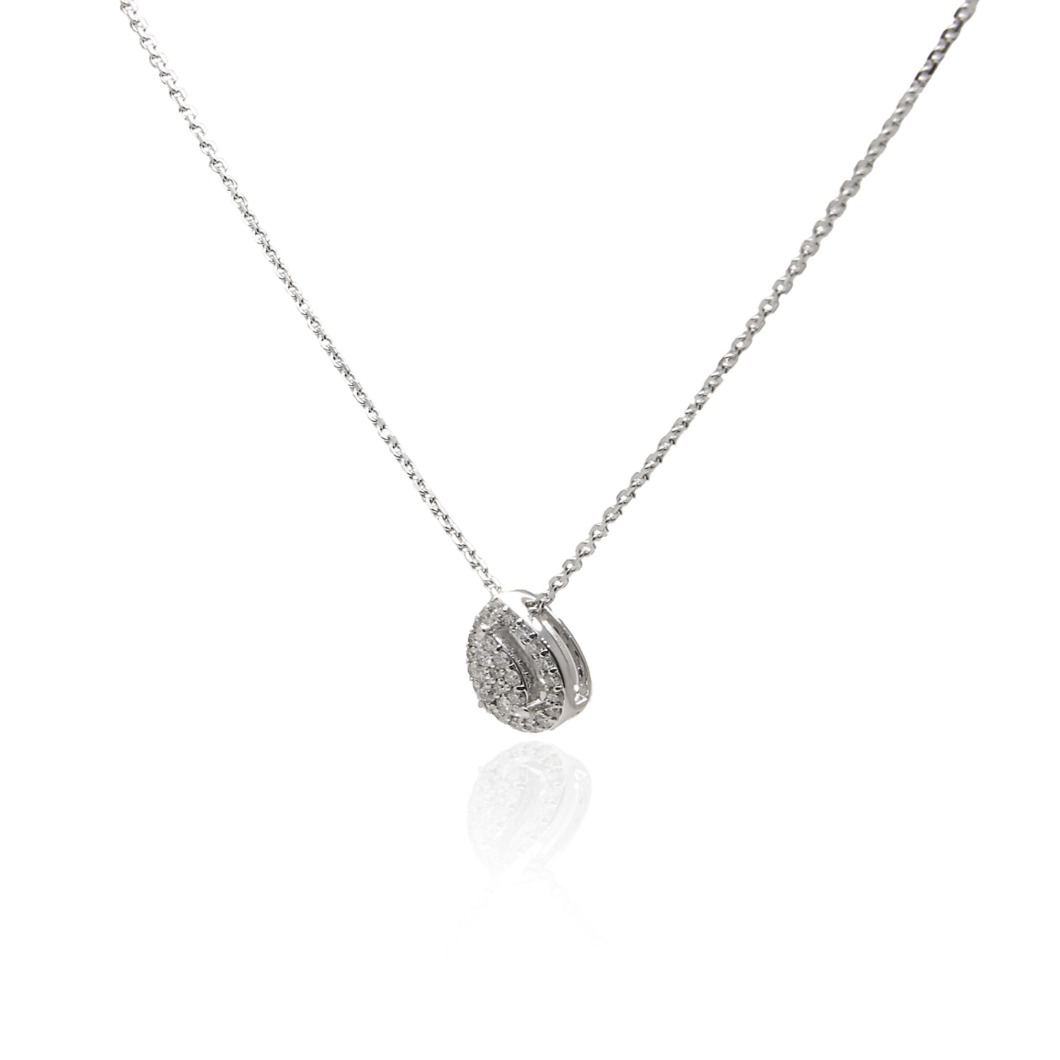 Collar Oro 18kt Diamantes de 23 Pts Corte Brillante SI/H 1