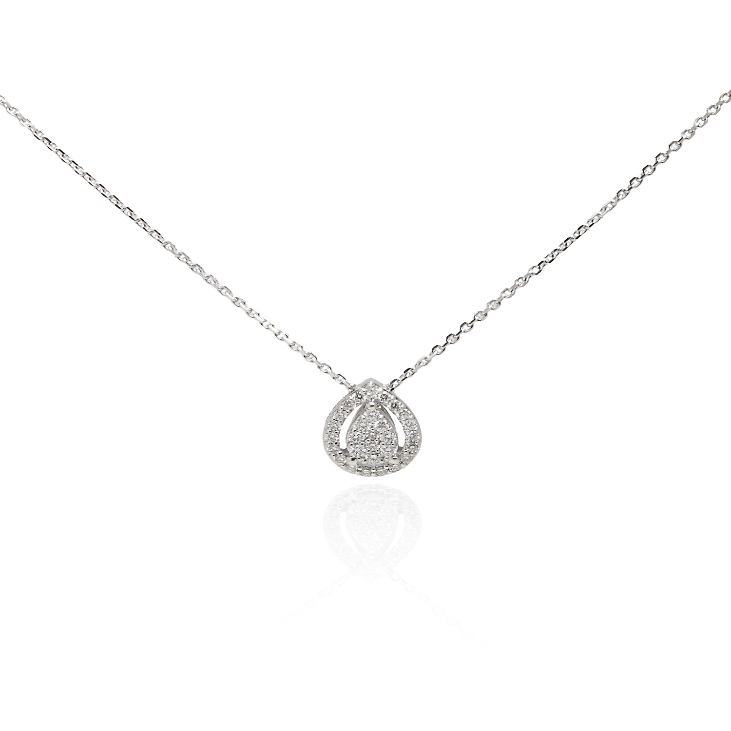 Collar Oro 18kt Diamantes de 23 Pts Corte Brillante SI/H 2