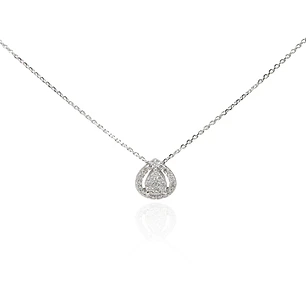Collar Oro 18kt Diamantes de 23 Pts Corte Brillante SI/H