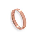 Argolla Matrimonio de Oro Miel 18kt  Tubo Ferrada de 3,5mm - Miniatura 3