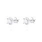 Aros Plata Esterlina Circonita Rodeada de Circones - Miniatura 1