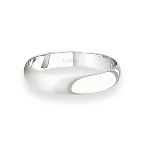 Argolla Matrimonio de Platino Inglés Rodas de 3,5mm