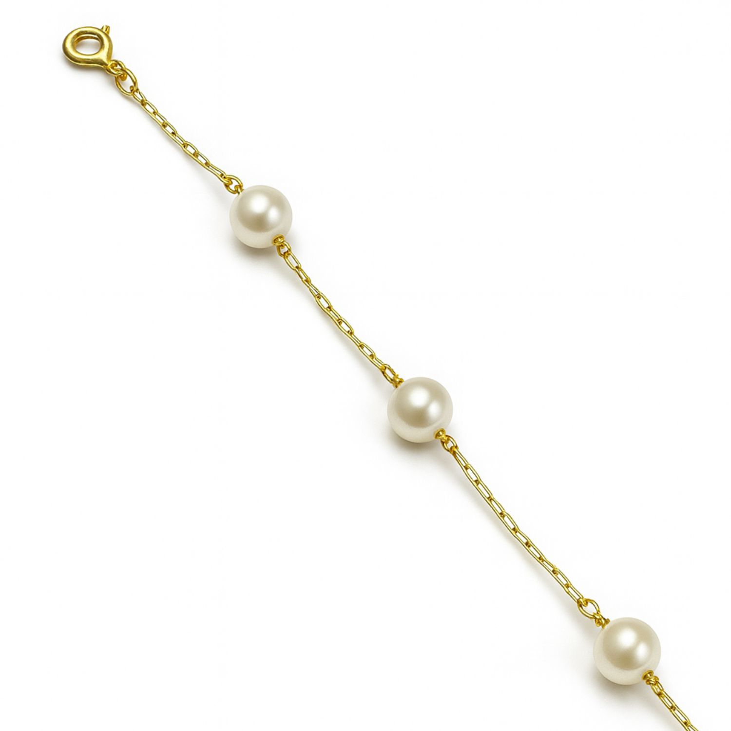 Pulsera Oro Amarillo 18Kt Perlas Cultivadas 4mm 3