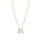 Collar de Plata Esterlina 925 Letra B Revestido en Oro 18kt - Miniatura 3