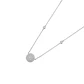Collar Oro Blanco 18kt Circulo Diamantes 31Pts - Miniatura 1