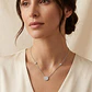Collar Oro Blanco 18kt Circulo Diamantes 31Pts - Miniatura 4
