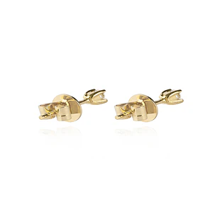Aros de Oro 18kt con Diamantes 10pts total SI/H Oro Amarillo
