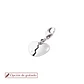 Colgante de Plata Esterlina 925 Corazón Abierto - Miniatura 1