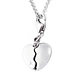 Colgante de Plata Esterlina 925 Corazón Abierto - Miniatura 3