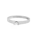 Anillo Compromiso Oro Blanco 18kt  Nantes 1x3ptos Diamante - Miniatura 3