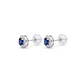 Aros Platino 900 Diamantes 64 Pts Zafiro 14 Pts - Miniatura 1