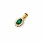 Colgante Oro Amarillo 18kt Circonita-Esmeralda - Miniatura 1