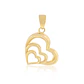 Colgante de Oro 18kt Triple Corazon - Miniatura 1