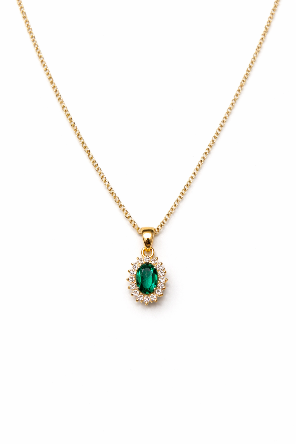 Colgante Oro Amarillo 18kt Circonita-Esmeralda 4