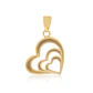 Colgante de Oro 18kt Triple Corazon - Miniatura 3