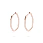 Aros Oro Miel de 18kt  Exagonal - Miniatura 1