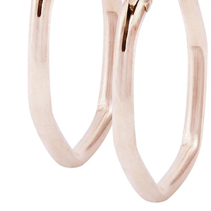 Aros Oro Miel de 18kt  Exagonal