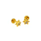 Aros de Oro 18kt Estrella 8 Circonitas 1,0mm - Miniatura 1
