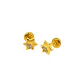 Aros de Oro 18kt Estrella 8 Circonitas 1,0mm - Miniatura 3