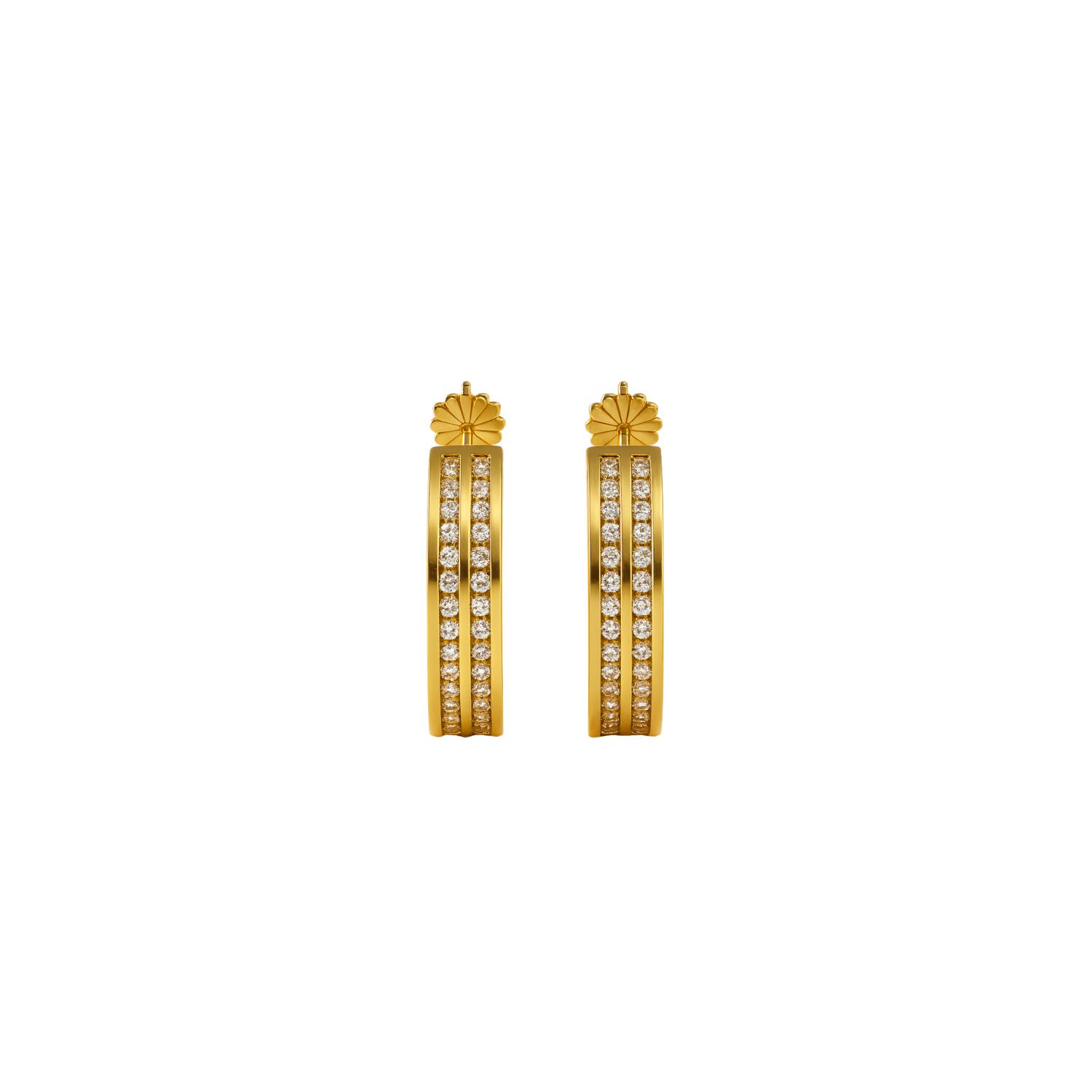 Aros Oro 18kt  Argolla Circonita 1