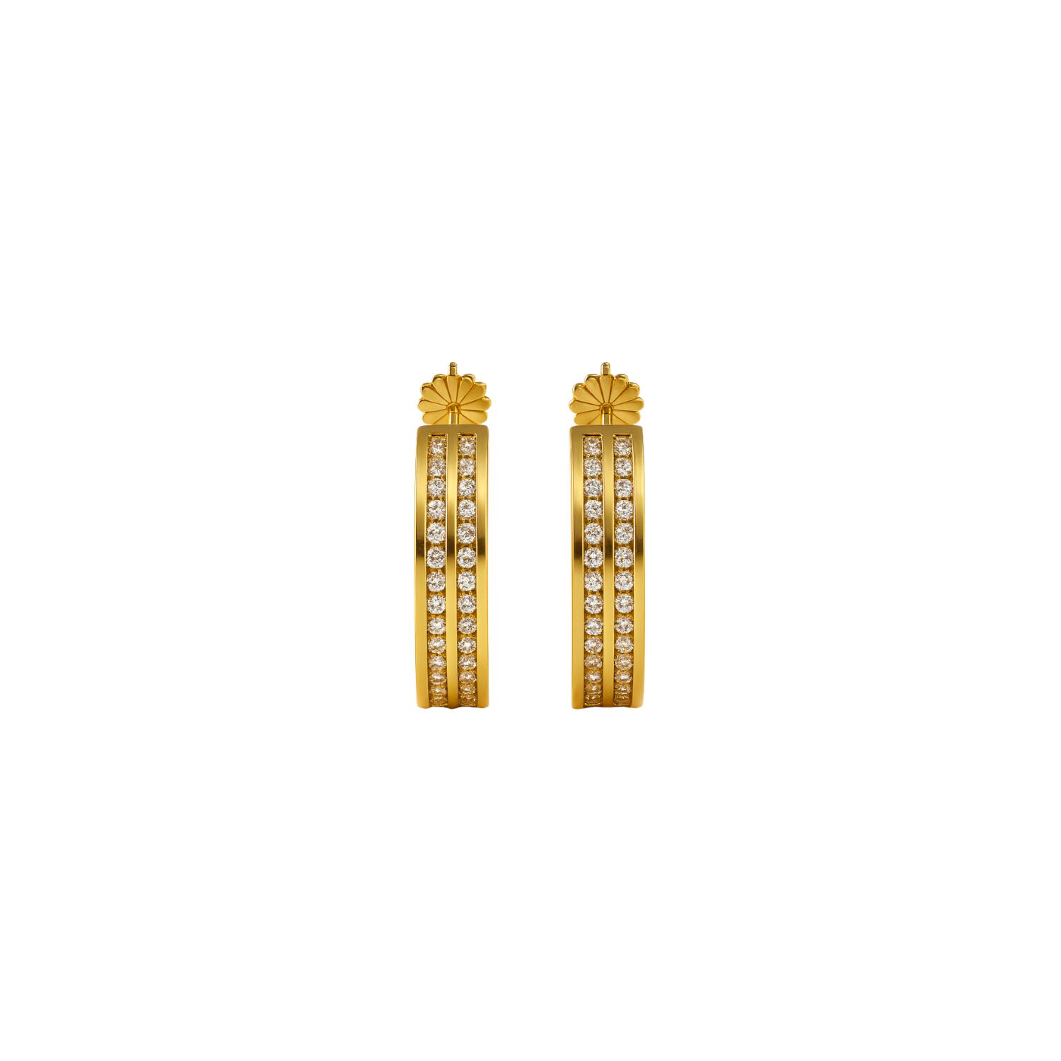 Aros Oro 18kt  Argolla Circonita 3
