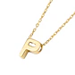 Collar de Oro 18kt Letra P - Miniatura 1