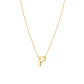 Collar de Oro 18kt Letra P - Miniatura 2