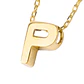 Collar de Oro 18kt Letra P - Miniatura 3