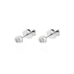 Aros Oro Blanco 18kt Diamantes Punto de Luz 12pts  SI/H - Miniatura 1