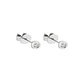 Aros Oro Blanco 18kt Diamantes Punto de Luz 12pts  SI/H - Miniatura 3