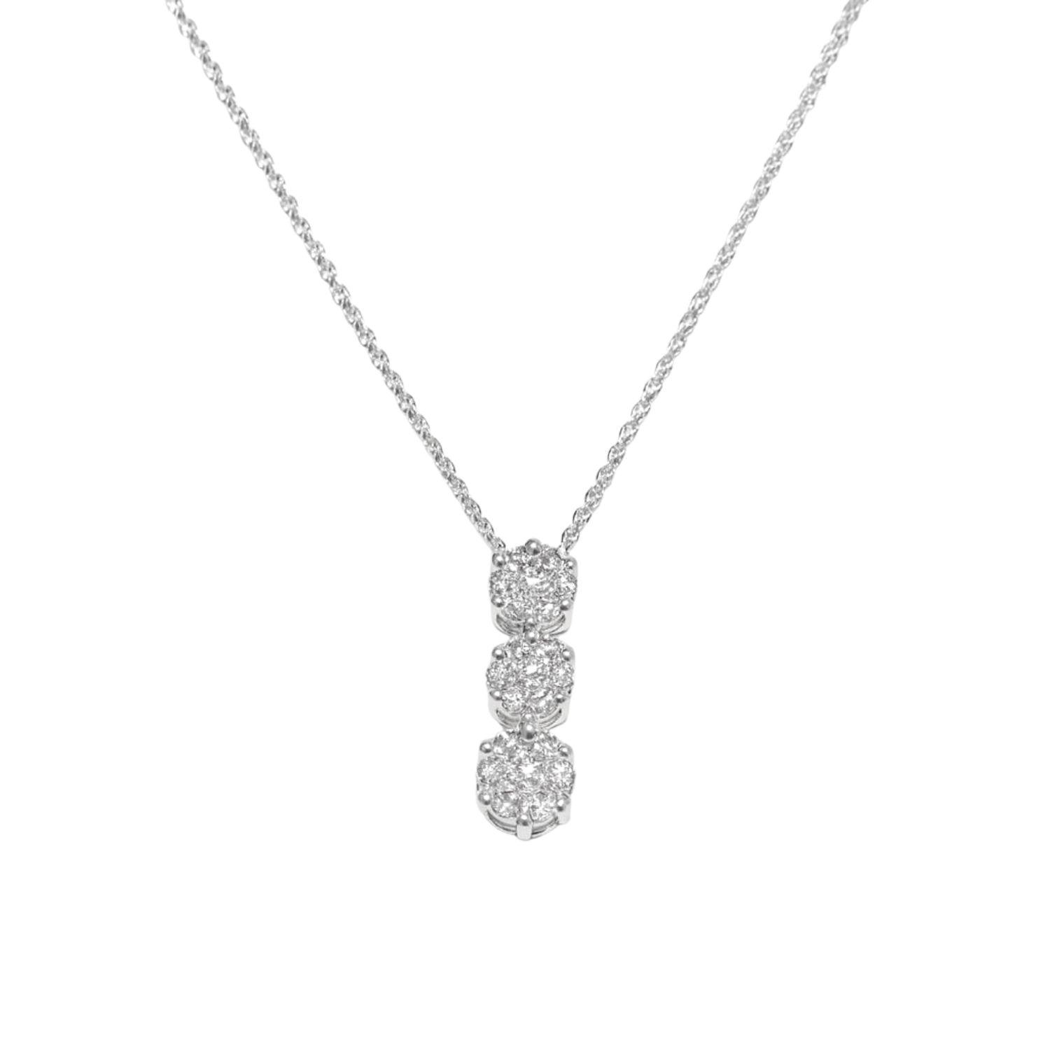 Collar de Oro Blanco 18kt con Diamantes 31 Pts Totales SI/H Corte Brillante 30137 - By Danielle Costantini 3