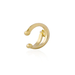 Aro Piercing Plata Revestida en Oro 18kt Estrella