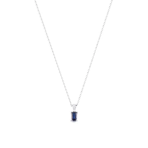 Cadena de Oro de 18kt con Zafiro central
