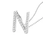 Collar Oro Blanco 18kt Diamantes Letra N 12 Pts | Danielle Costantini - Miniatura 2