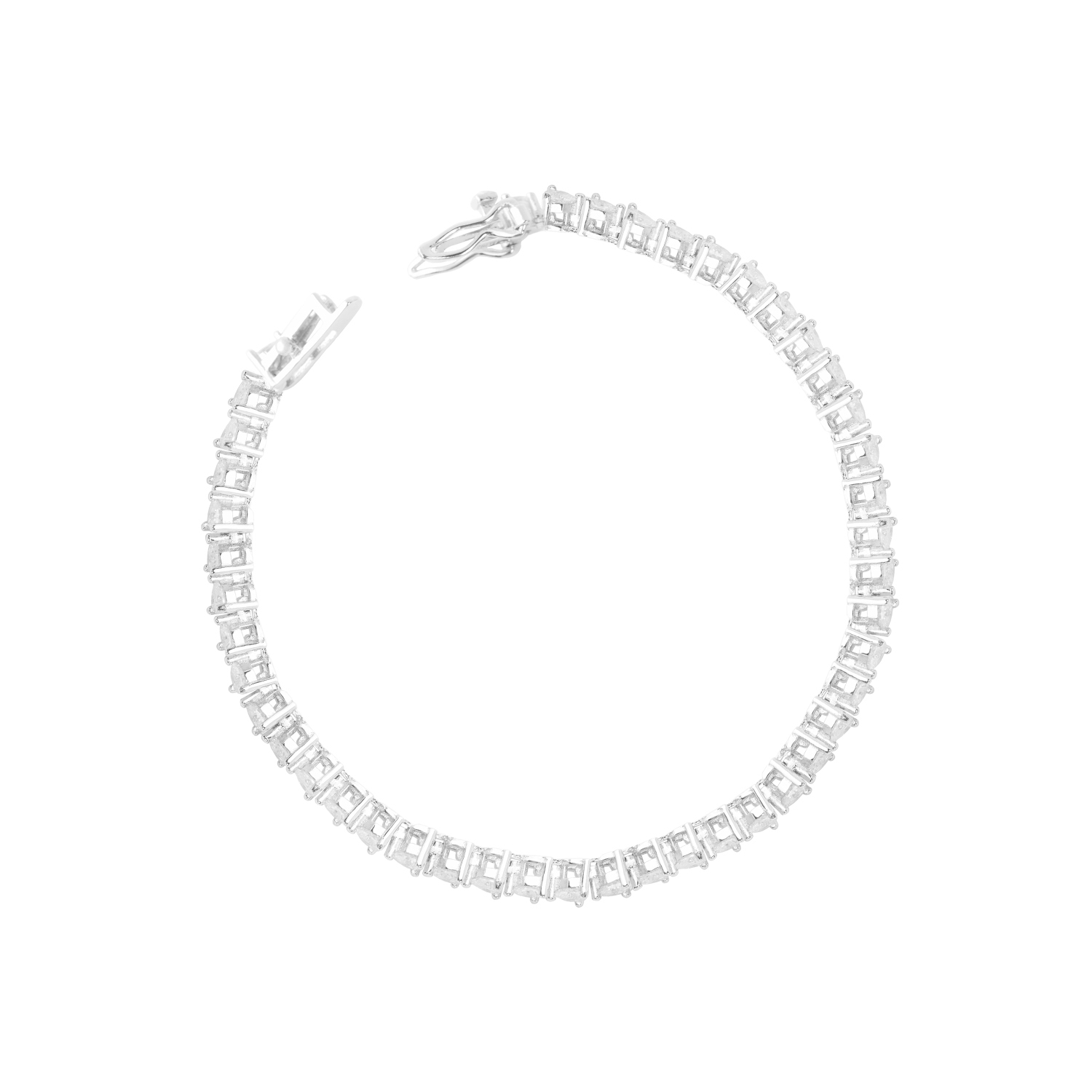 Pulsera de Plata Esterlina 925 Corazón con Circonitas 1