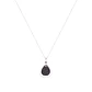 Collar Oro Blanco 18kt Gota de Diamantes 2,39 Qlts - Miniatura 3