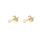 Aros de Oro 18kt con Diamantes Punto de Luz 4pts total SI/H - Miniatura 1