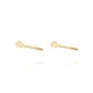 Aros de Oro 18kt con Diamantes Punto de Luz 4pts total SI/H - Miniatura 2