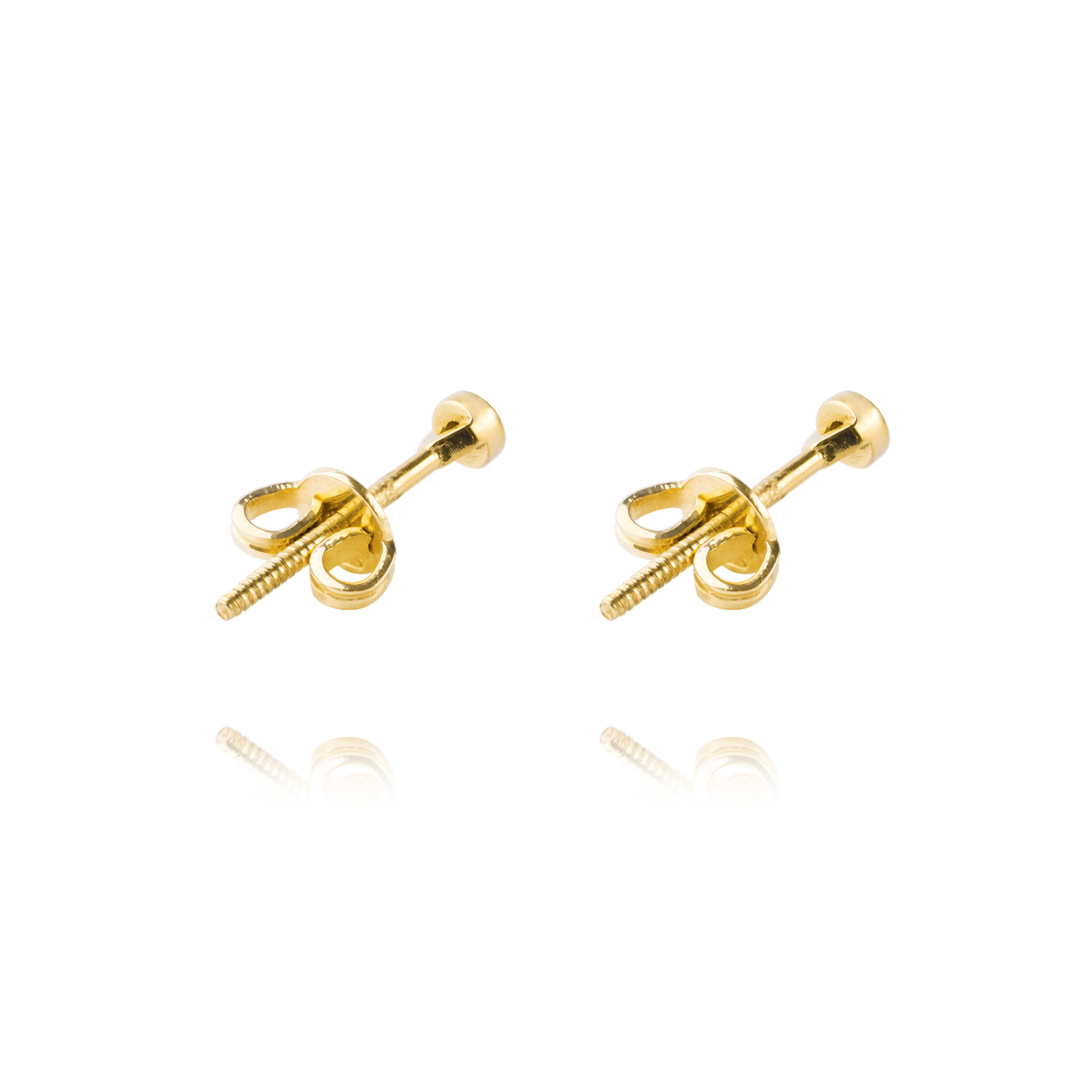 Aros de Oro 18kt con Diamantes Punto de Luz 4pts total SI/H 3