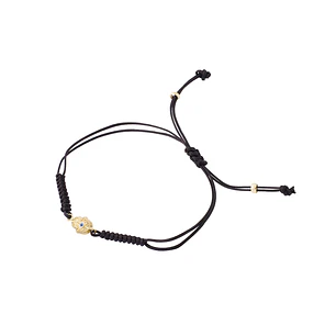 Pulsera de Oro 9kt Mano de Fatima Ajustable